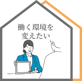 働く環境を変えたい